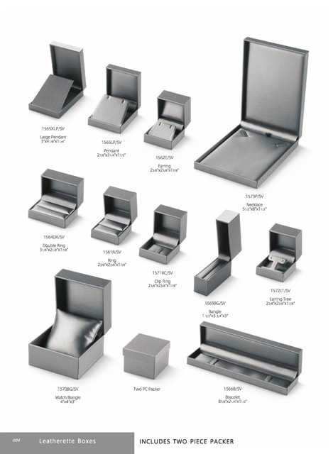 Silver Leatherette Box Collection