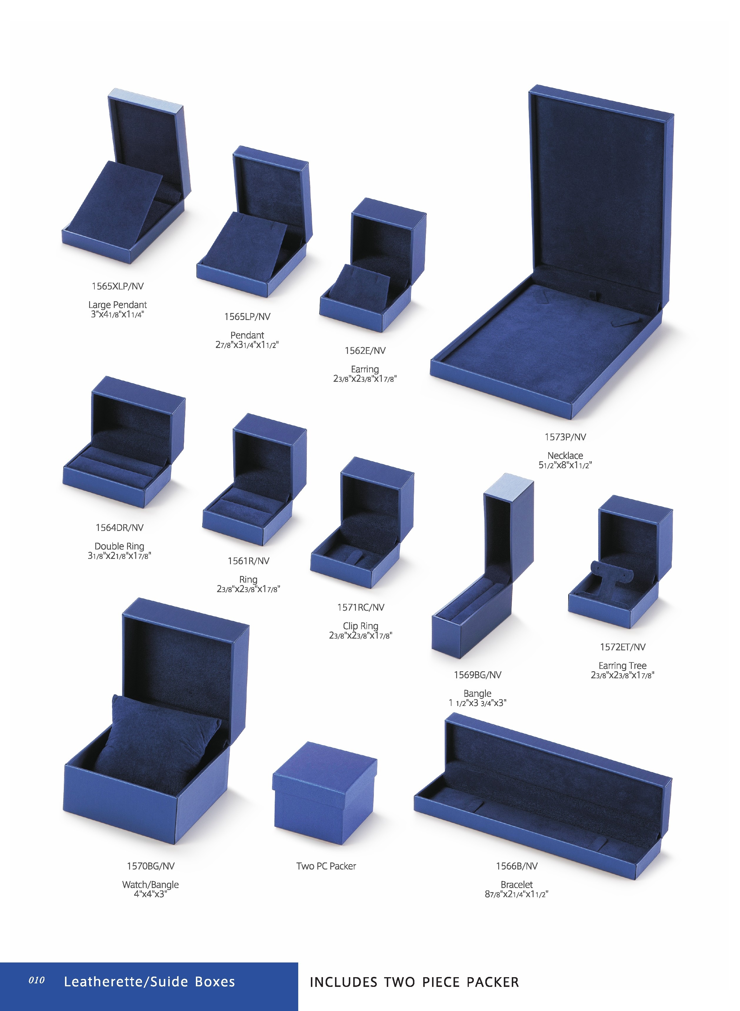 Navy Leatherette Box Collection