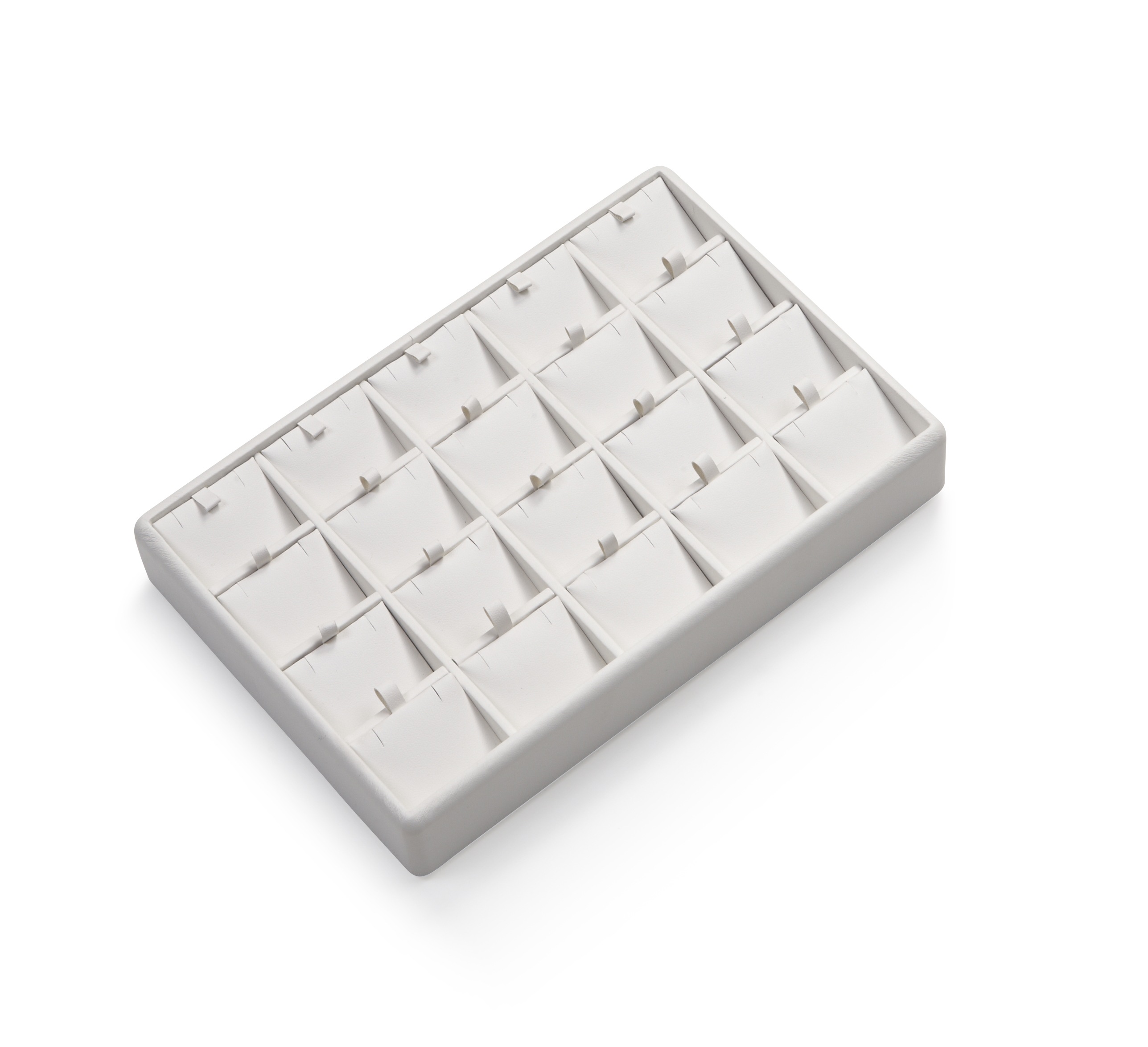 White Leatherette 20 Pendant Tray