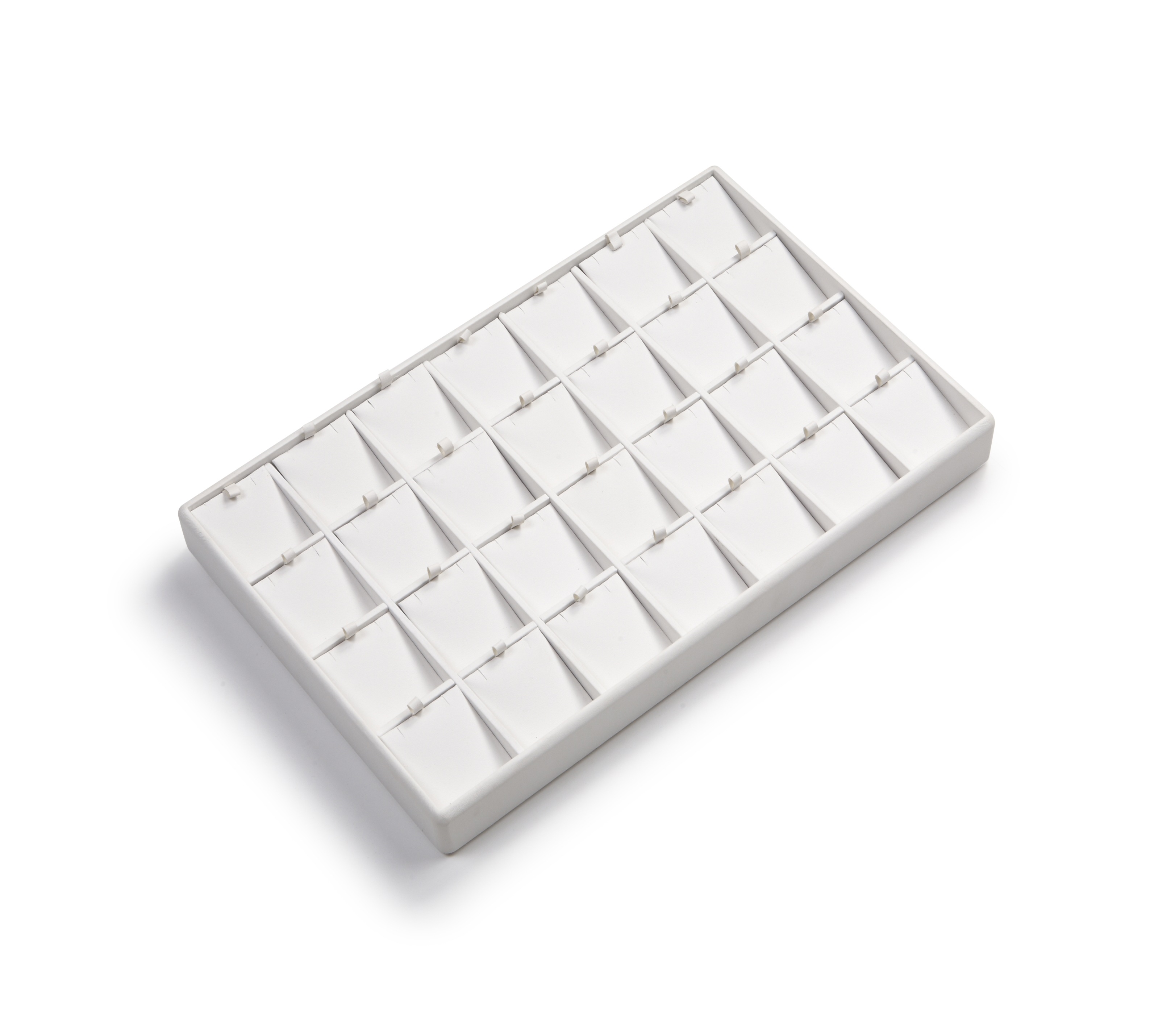 White Leatherette 28 Pendant Tray