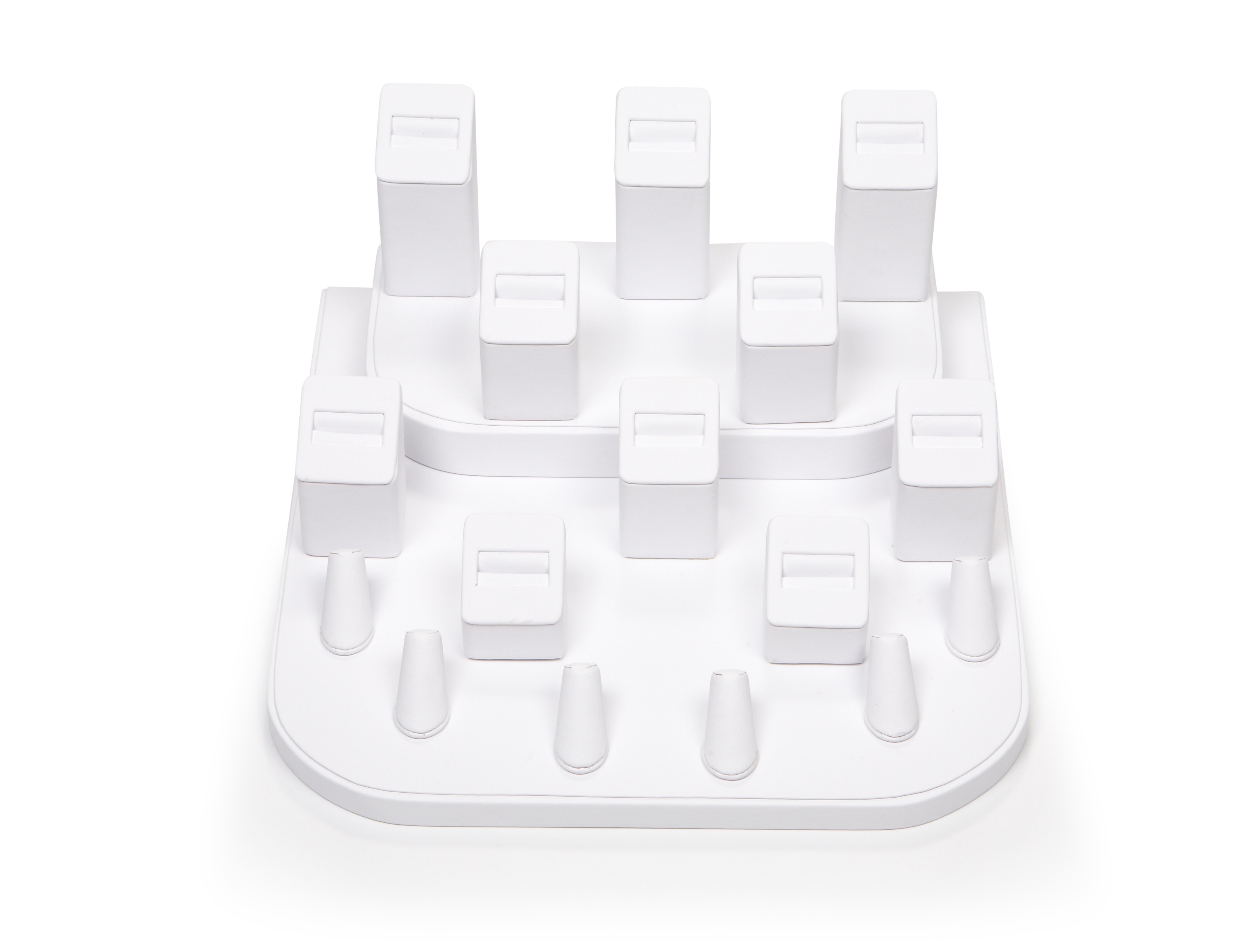 White Leatherette Magnetic Display