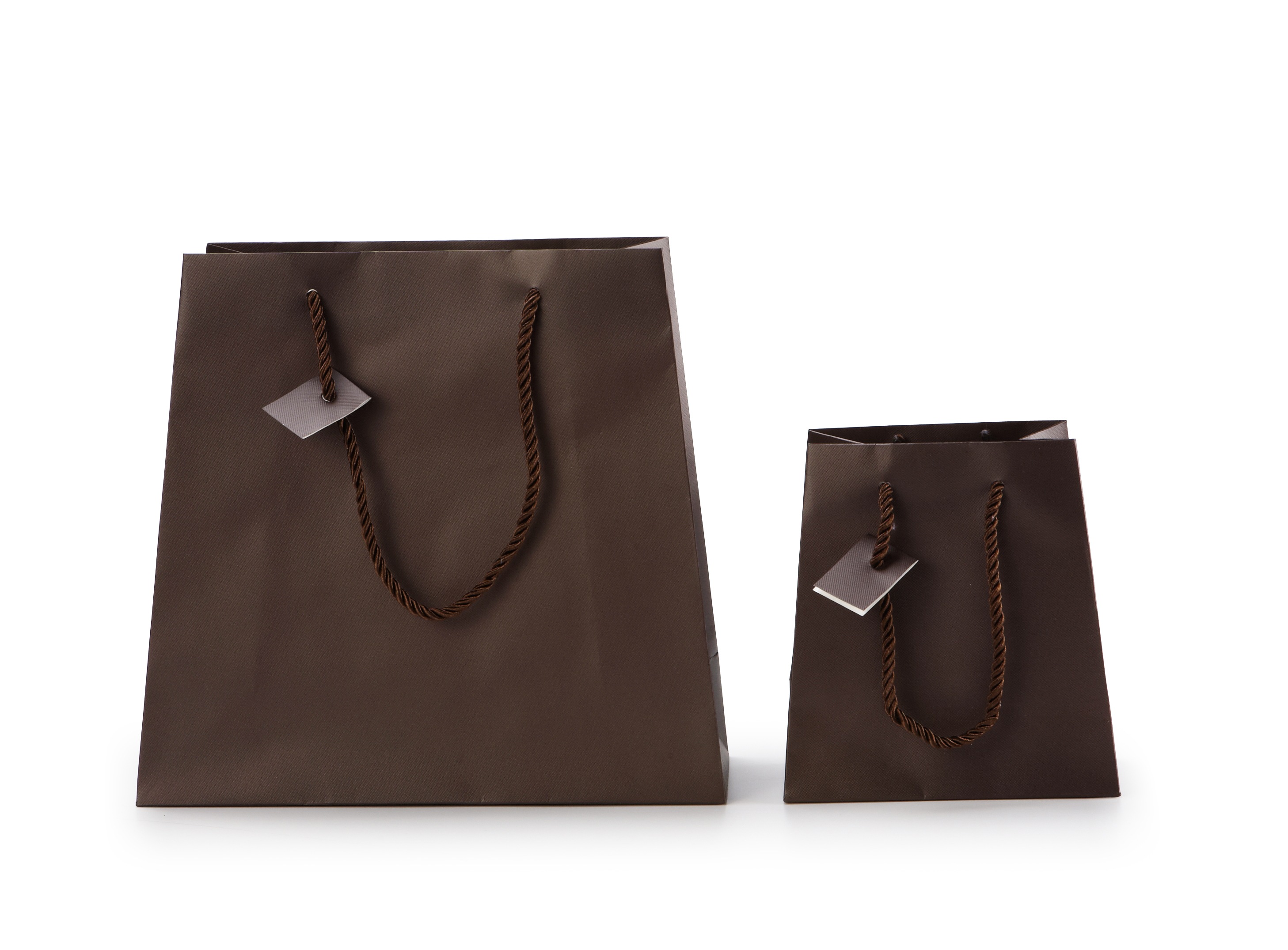 Chocolate Matte Laminated Tote Bag(Small)