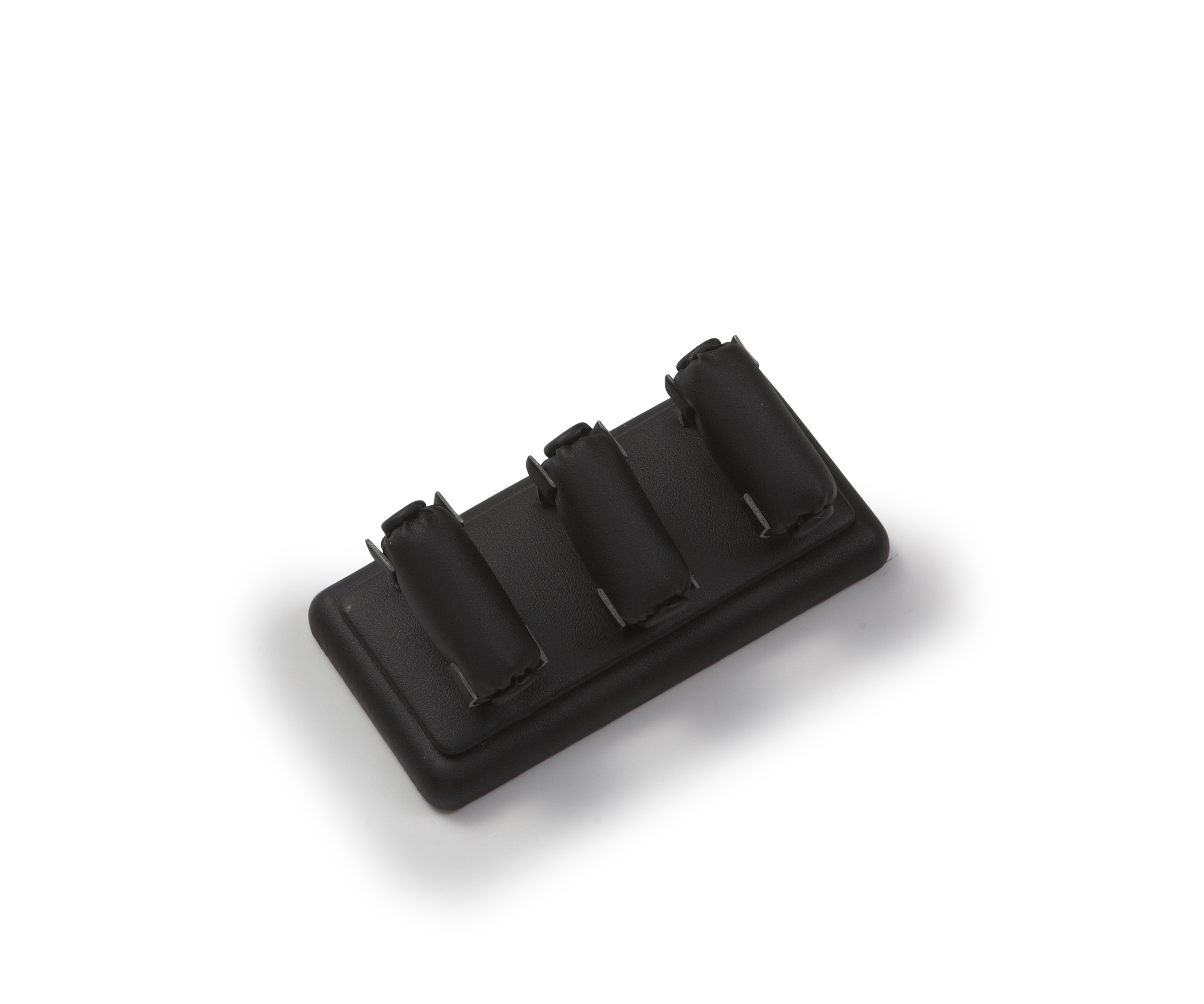 Black Leatherette 3 Ring Stand