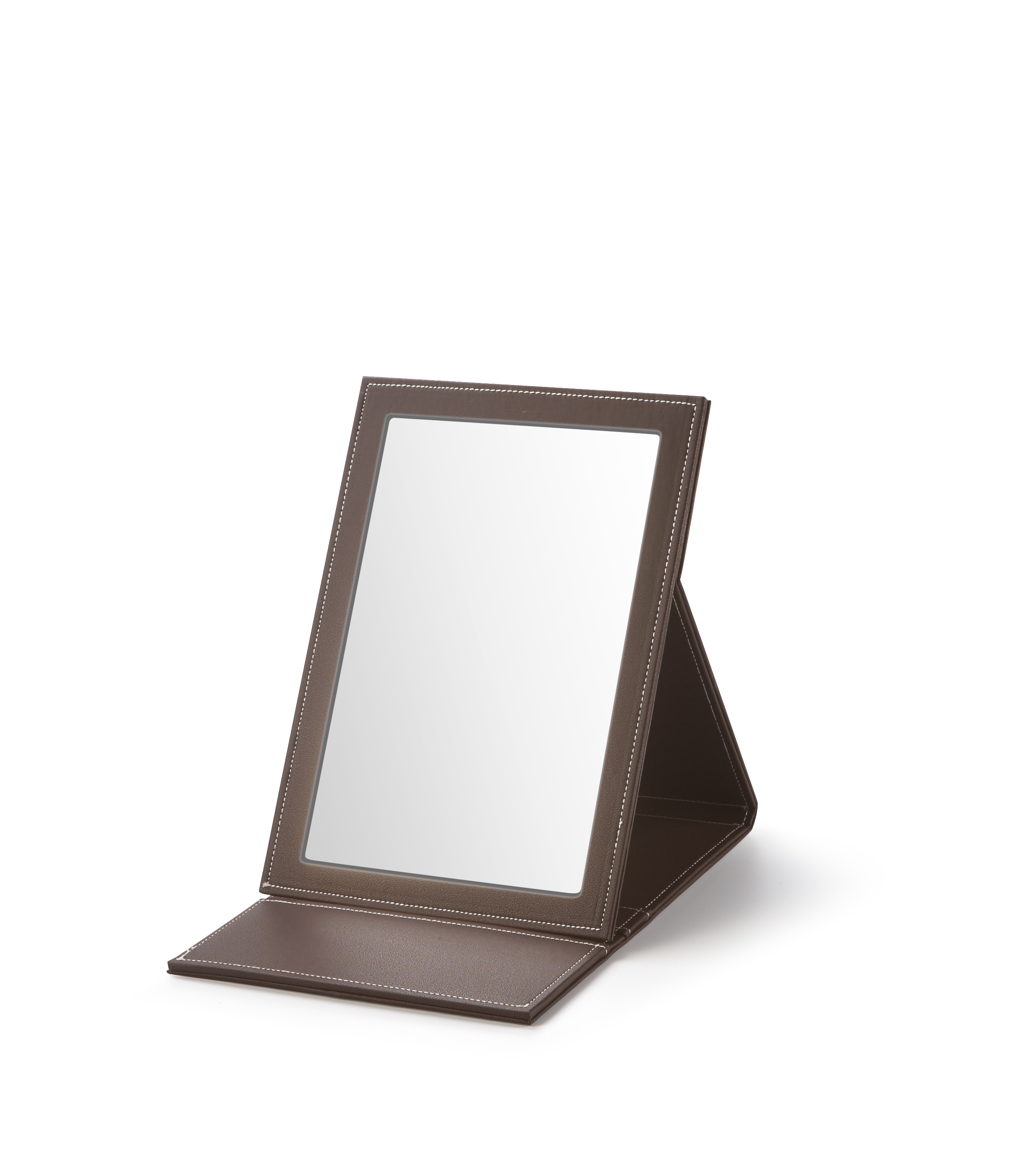 Chocolate Large Rectangle Foldable Mirror