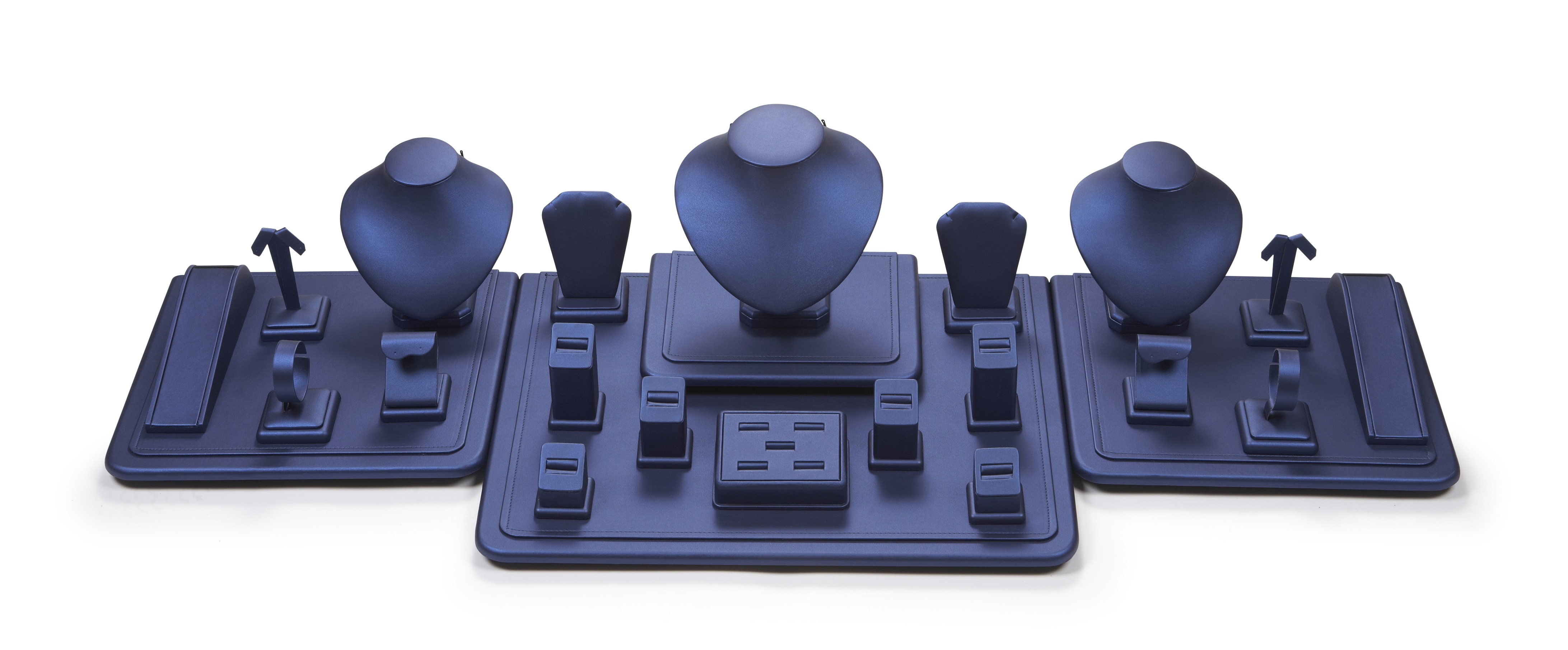 Navy Leatherette Showcase Display