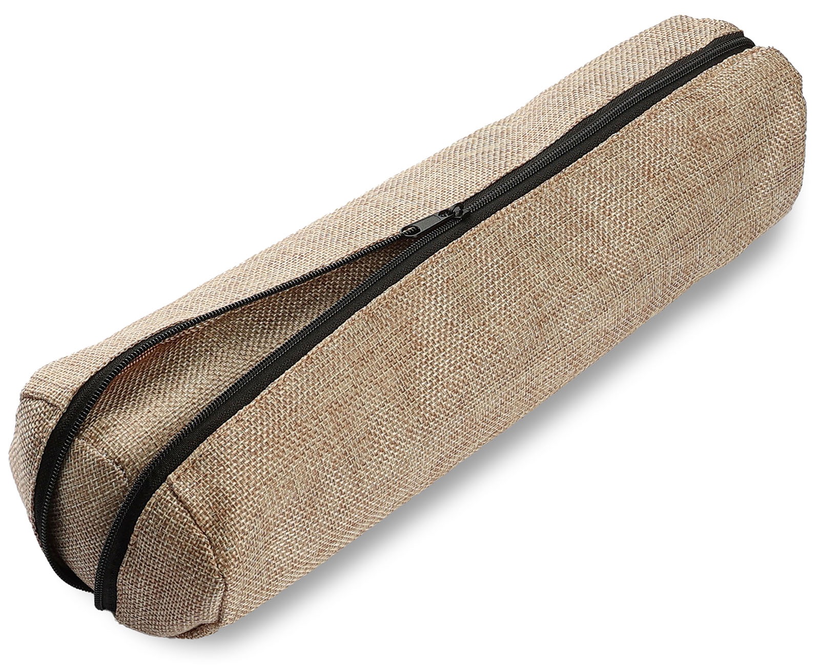 Novel Box Burlap Velvet Bangle Watch Bracelet Soft Cushioned Roll Display