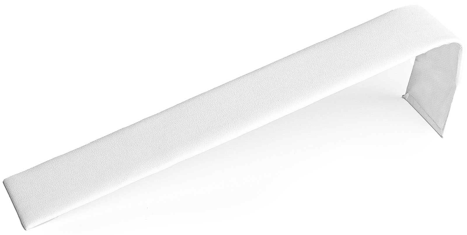 Novel Box Slim Bracelet & Watch Jewelry Display Ramp In White Leatherette