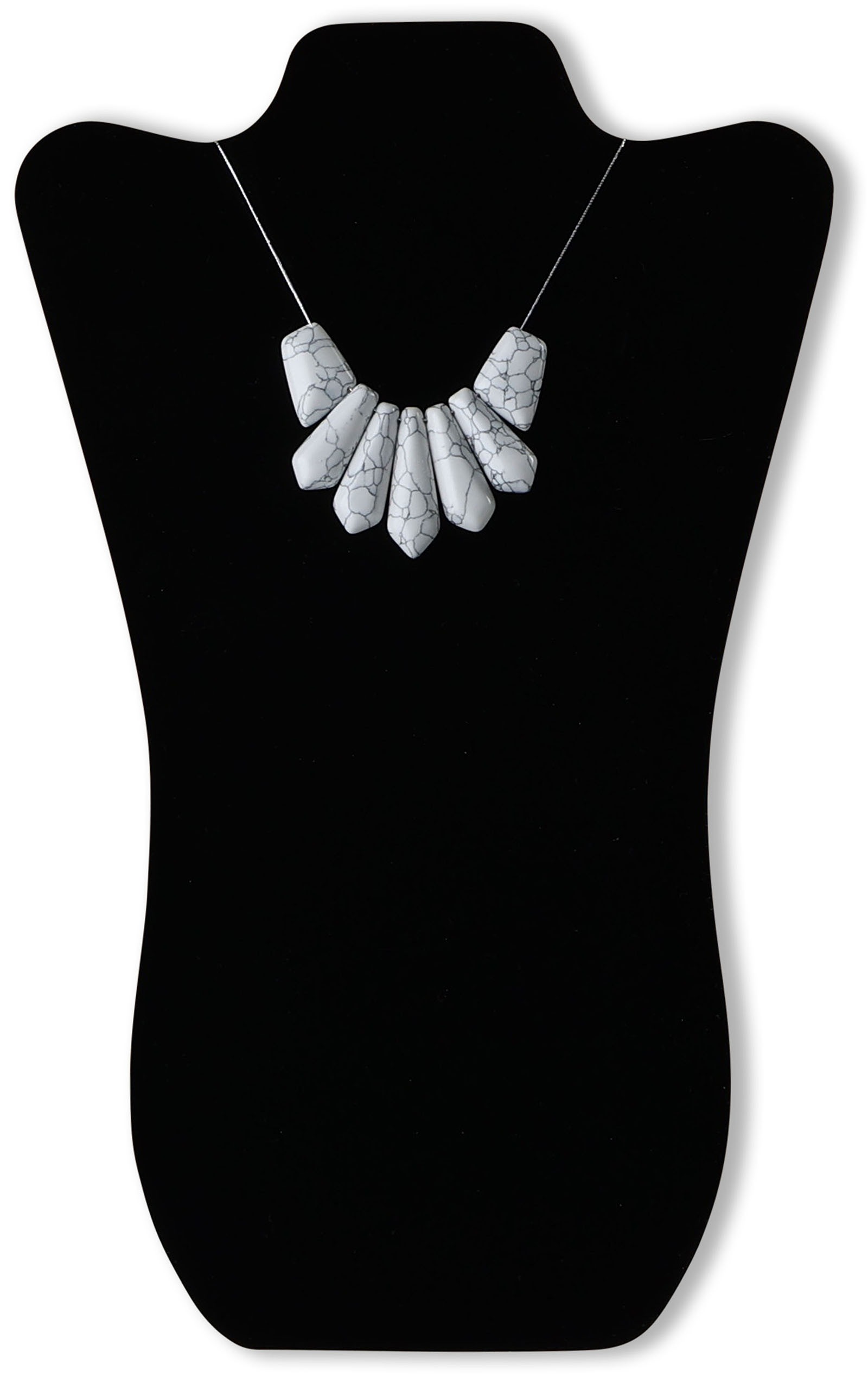 Novel Box 14.5" Black Velvet Necklace Chains Pendant Jewelry Foldable