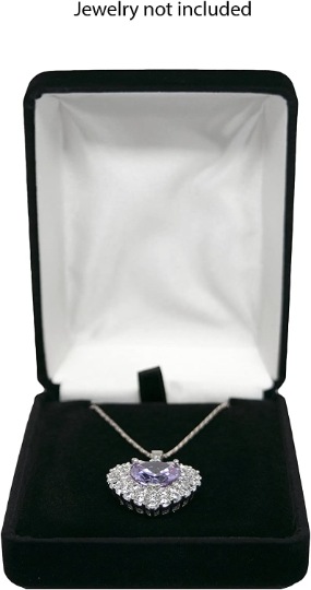 Black Rich Velveteen Pendant Box 