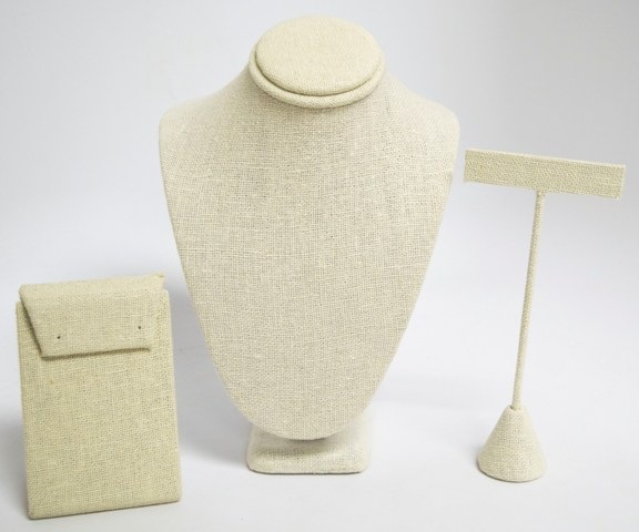Beige Linen Displays