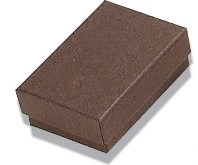 Chocolate  Kraft Paper Cotton Filled Boxes (x100)