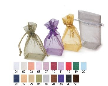 Flat Bottom Organza with Rattail String 