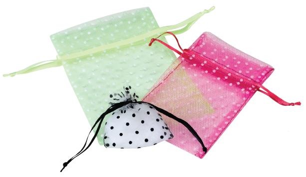 Tulle Bags with Swiss Dots