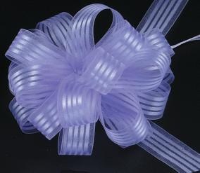 Sheer w/Satin Stripes 6" Dia