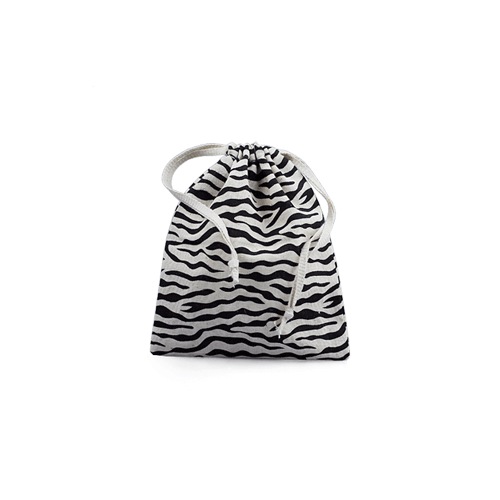 Zebra Print Cotton Pouches