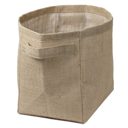 Burlap Storage Basket