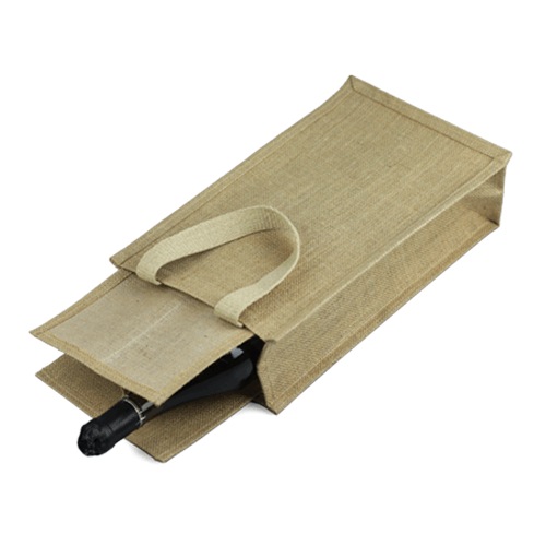 Jute Wine Totes with Dividers