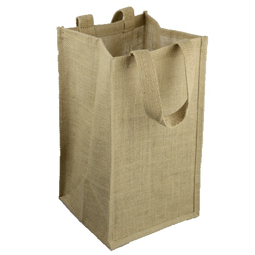 Jute Wine Totes with Dividers