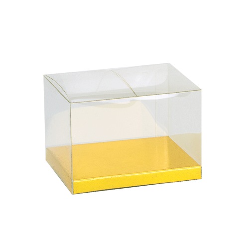Clear Boxes with Gold Bottom