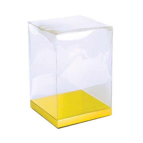 Clear Boxes with Gold Bottom