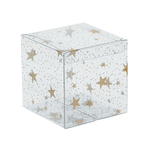 Clear Boxes with Star Print
