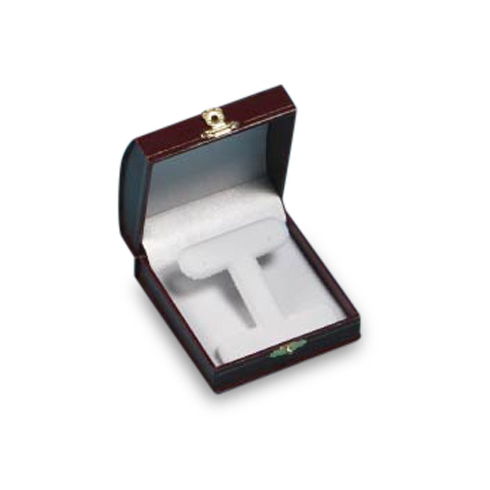 Leatherette Domed Large Earring Tree Box