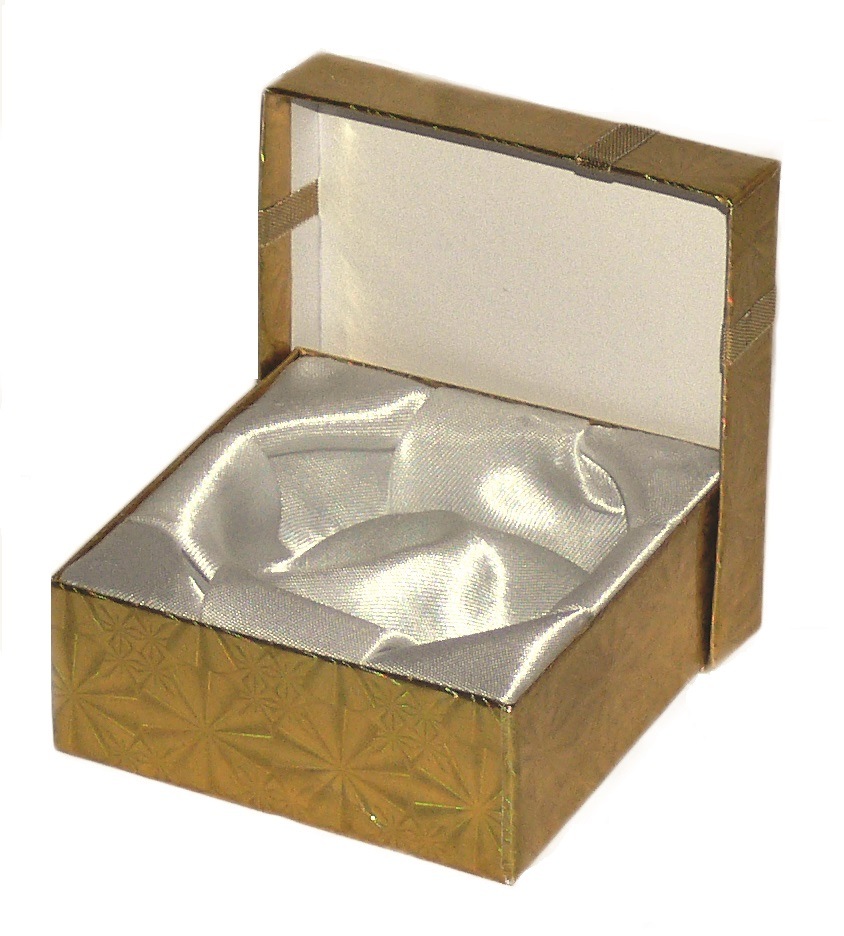 Shiny Cardboard Bangle/Watch Box with a Bow