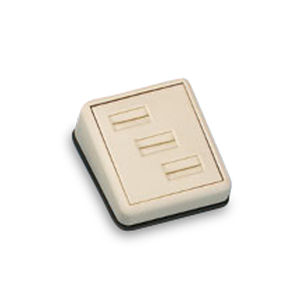 Chocolate/Beige Leatherette 3 Ring Slot Stand