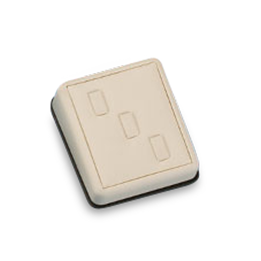 Chocolate/Beige Leatherette 3 Clip Ring Stand