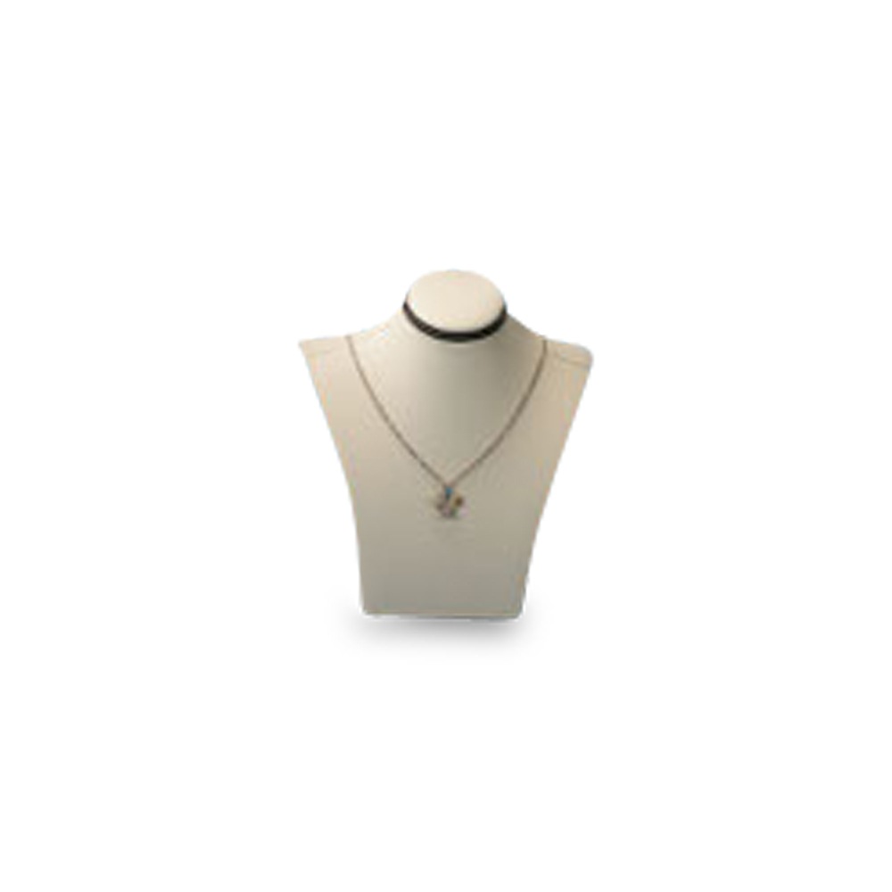 Chocolate/Beige Leatherette Small Neckform