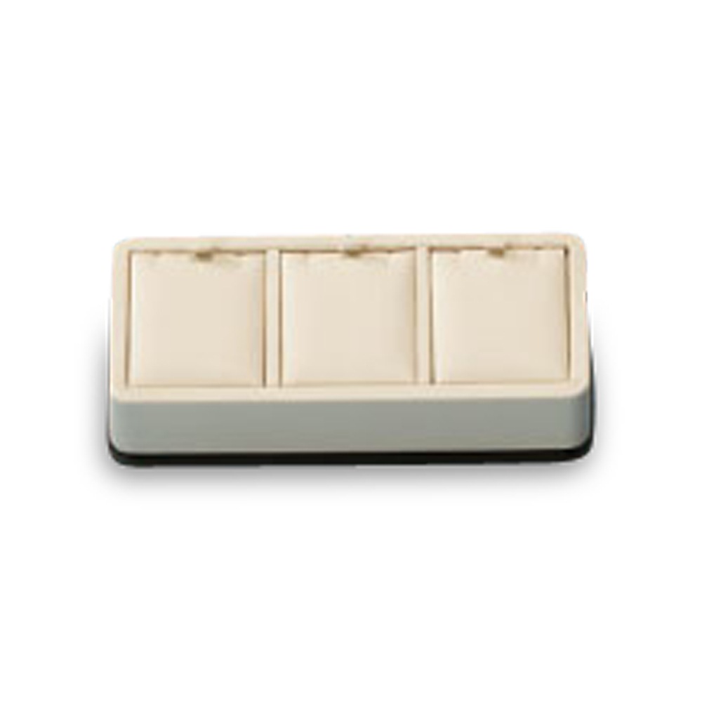 Chocolate/Beige Leatherette 3 Pendant Stand