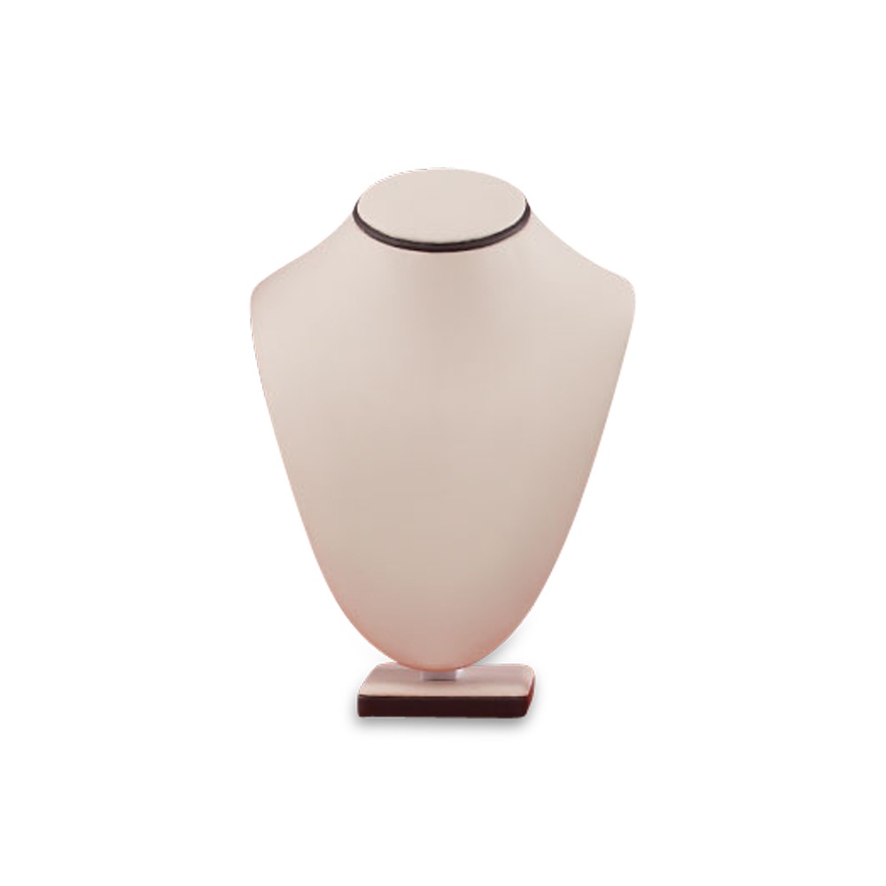 Chocolate/Beige Leatherette Large Neckform