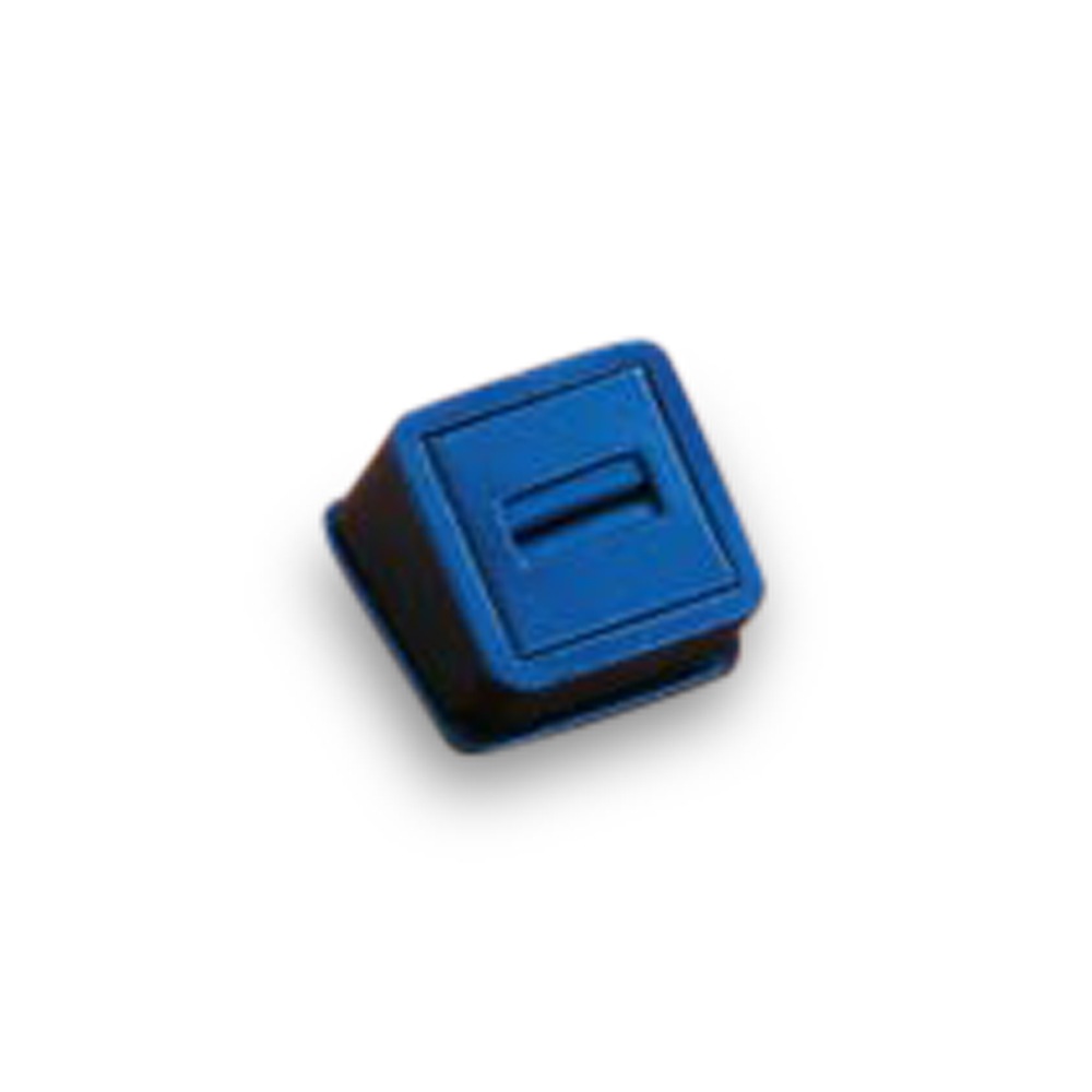 Navy Blue Leatherette 1 Ring Slot Stand