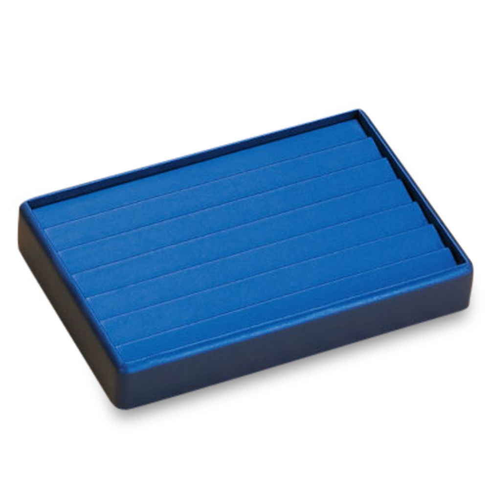 Navy Blue Leatherette 6 Bracelet Tray