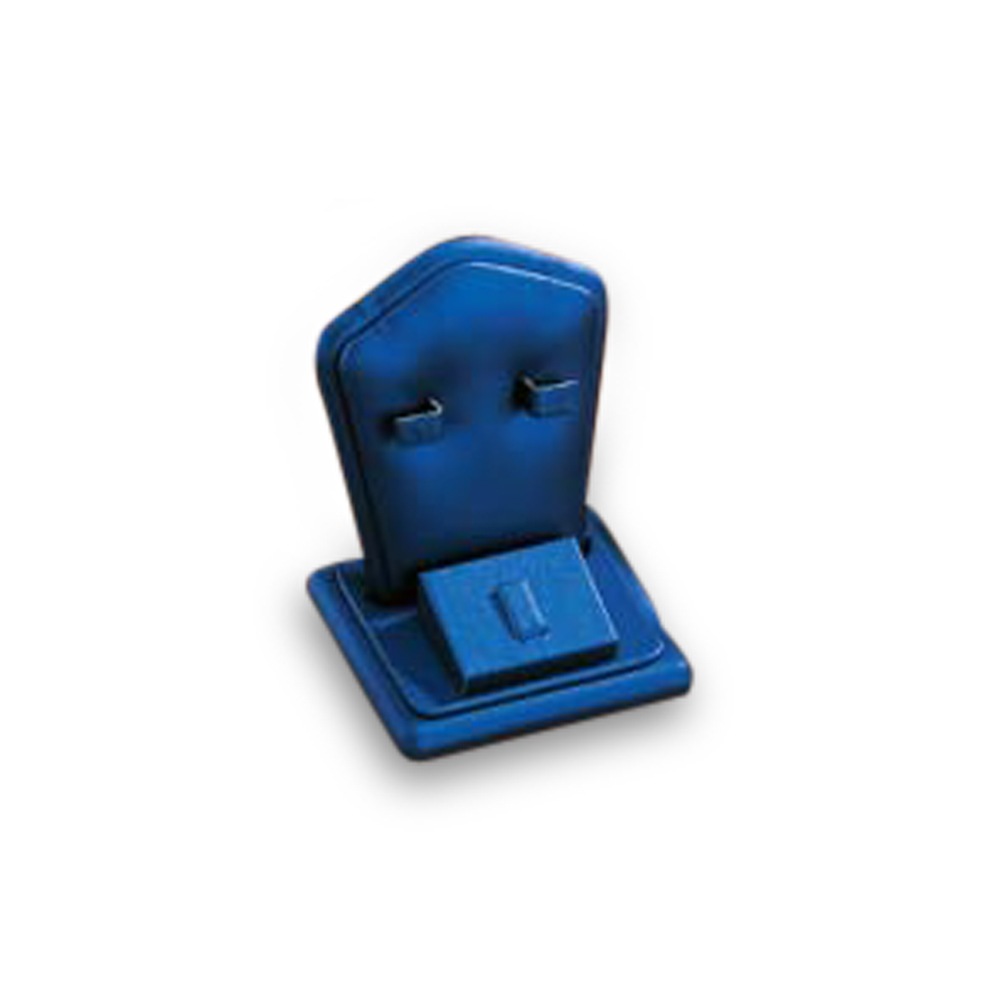 Navy Blue Leatherette Ring/Earring/Pendant Stand