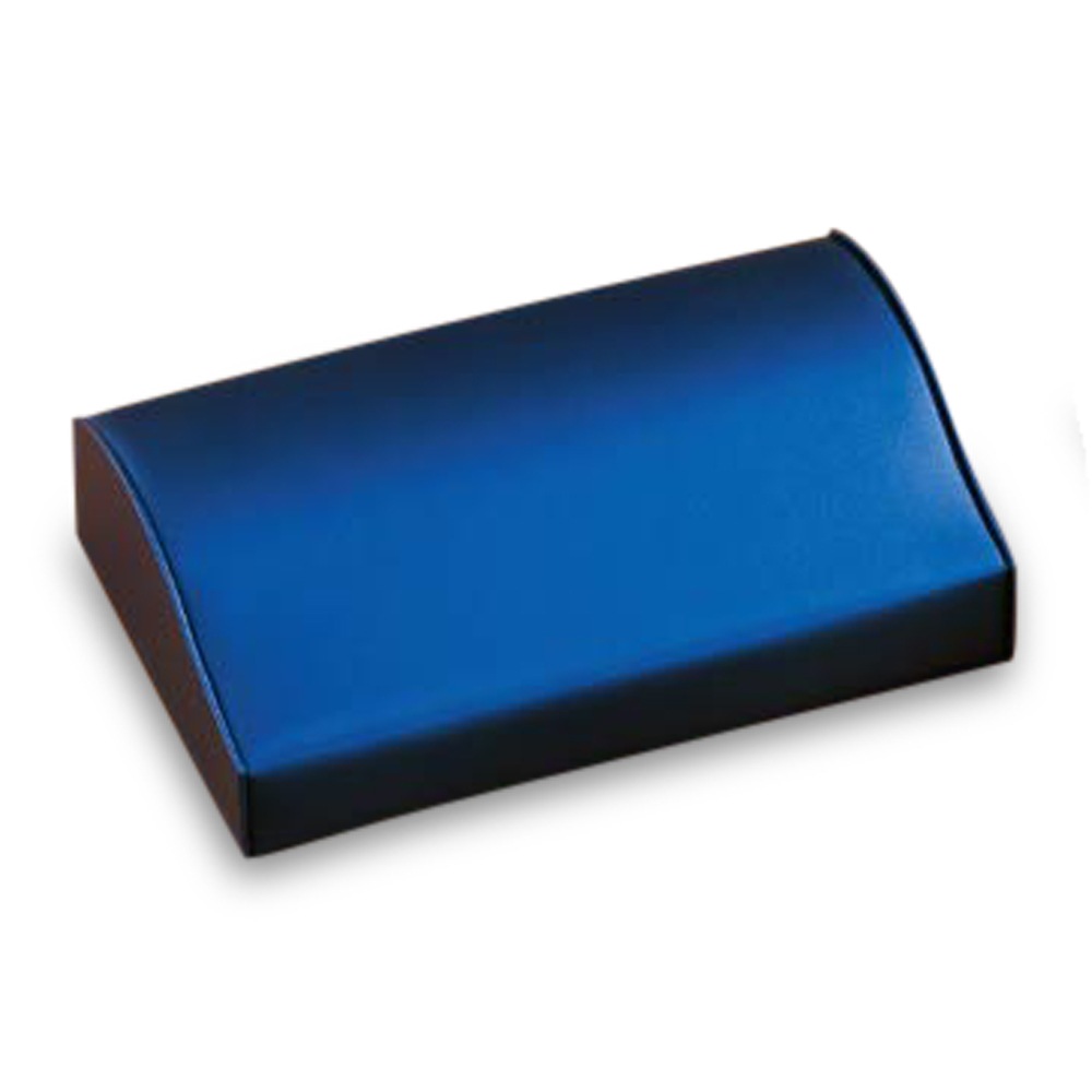 Navy Blue Leatherette Bracelet Dome