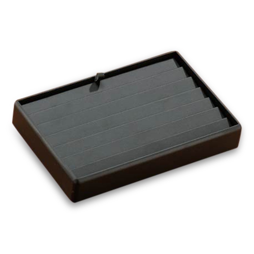 Black Leatherette 6 Bracelet Tray