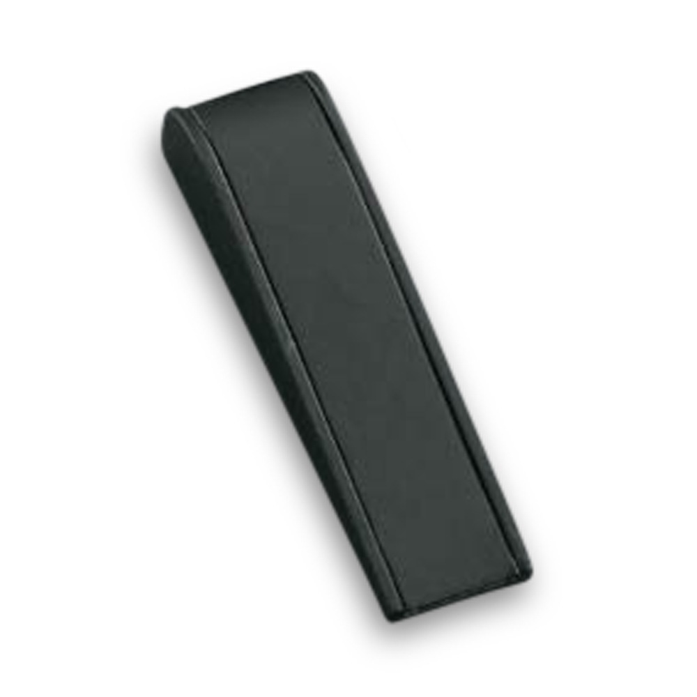 Black Leatherette Thick Bracelet Dome