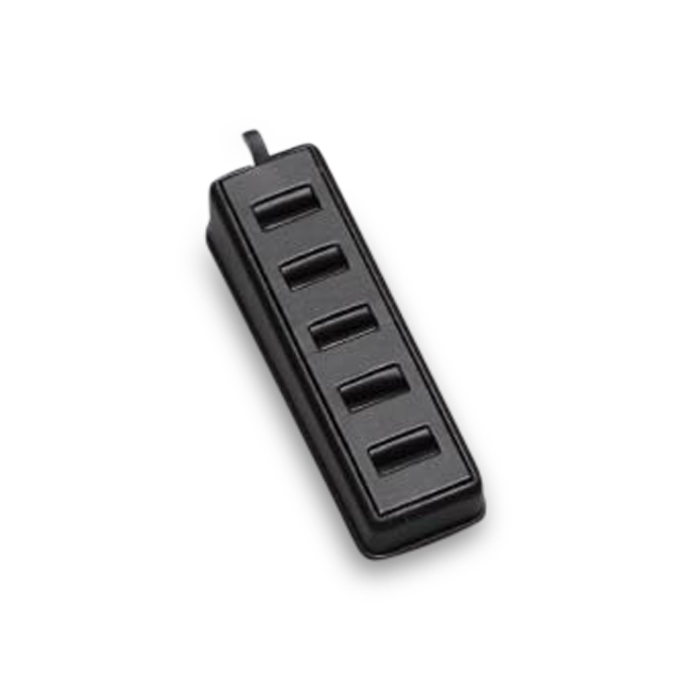 Black Leatherette 5 Slot Ring Tray