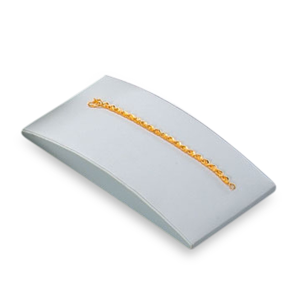 White Leatherette Medium Bracelet Dome