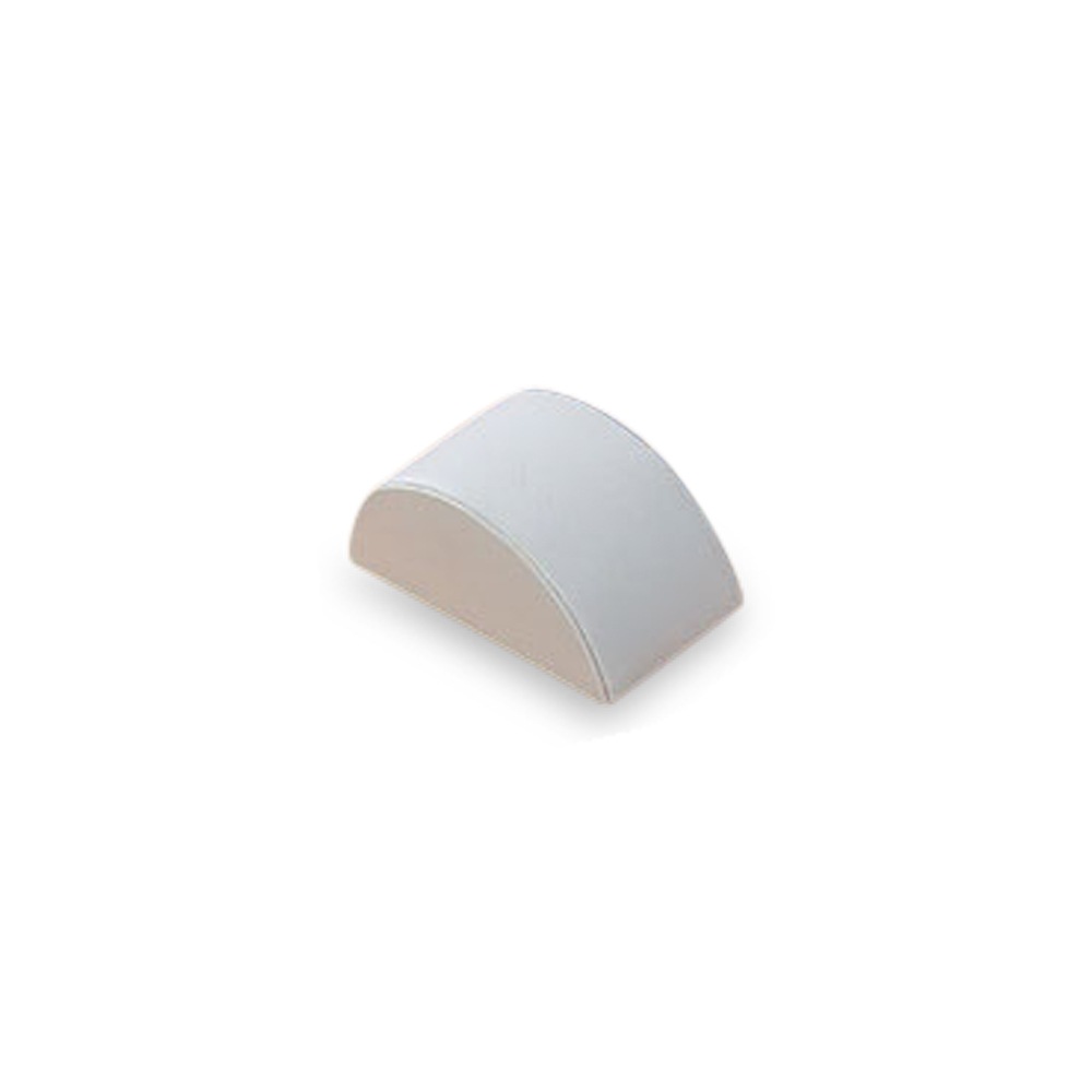 White Leatherette Small Bracelet Dome