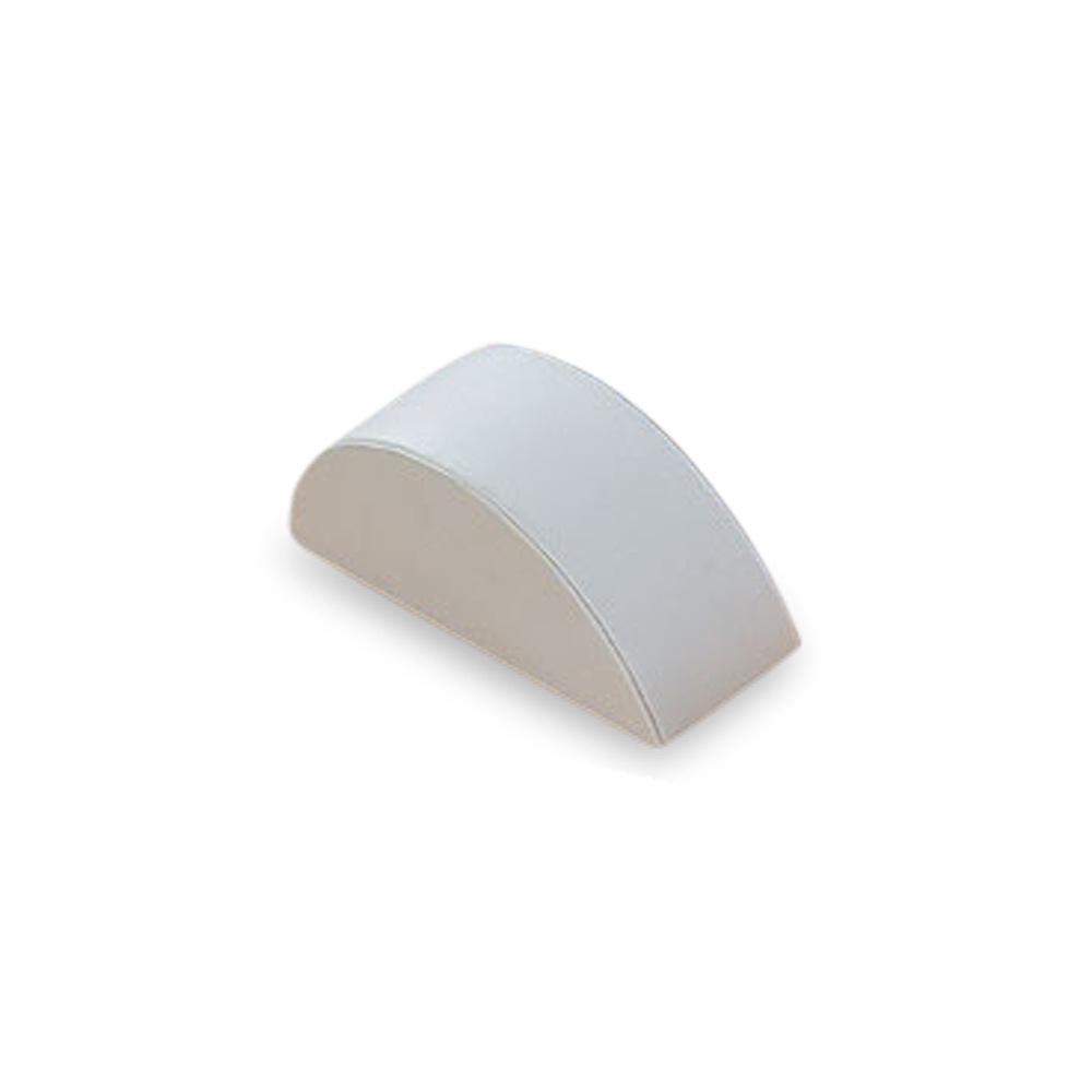 White Leatherette Medium Bracelet Dome