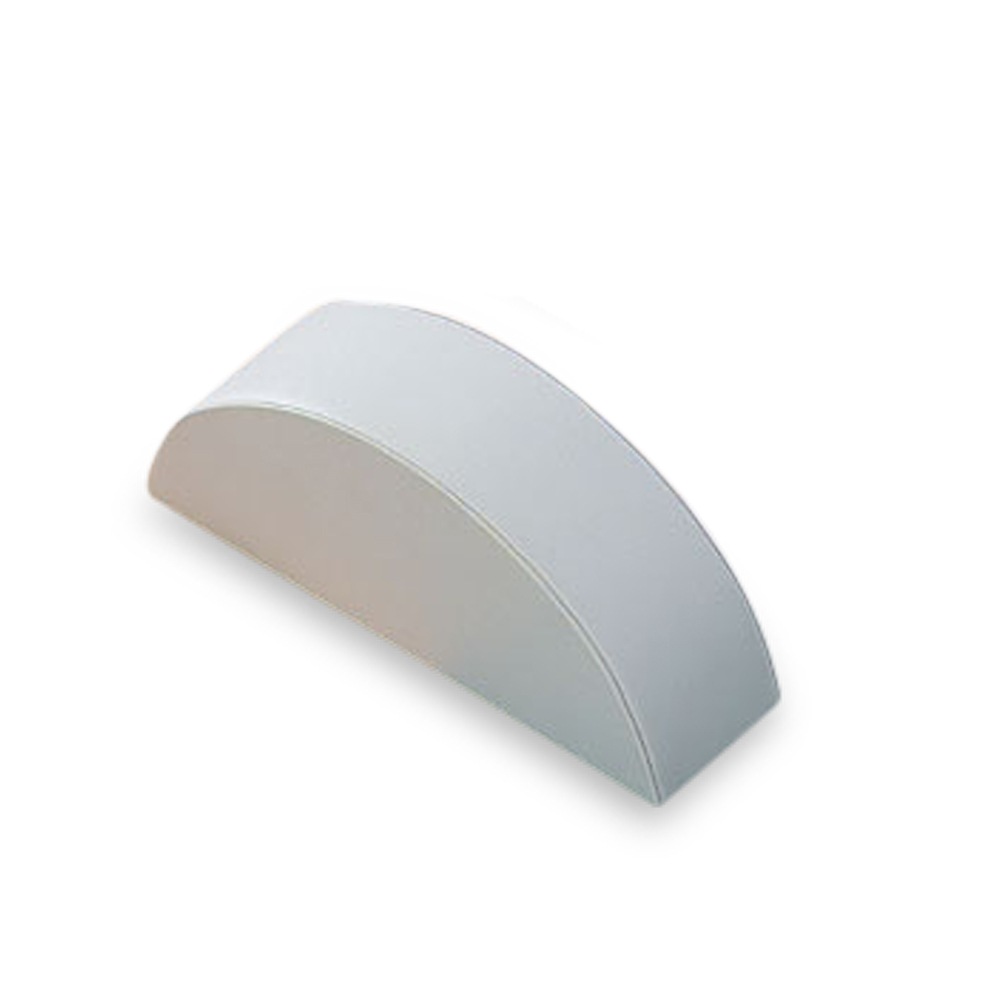 White Leatherette Large Bracelet Dome