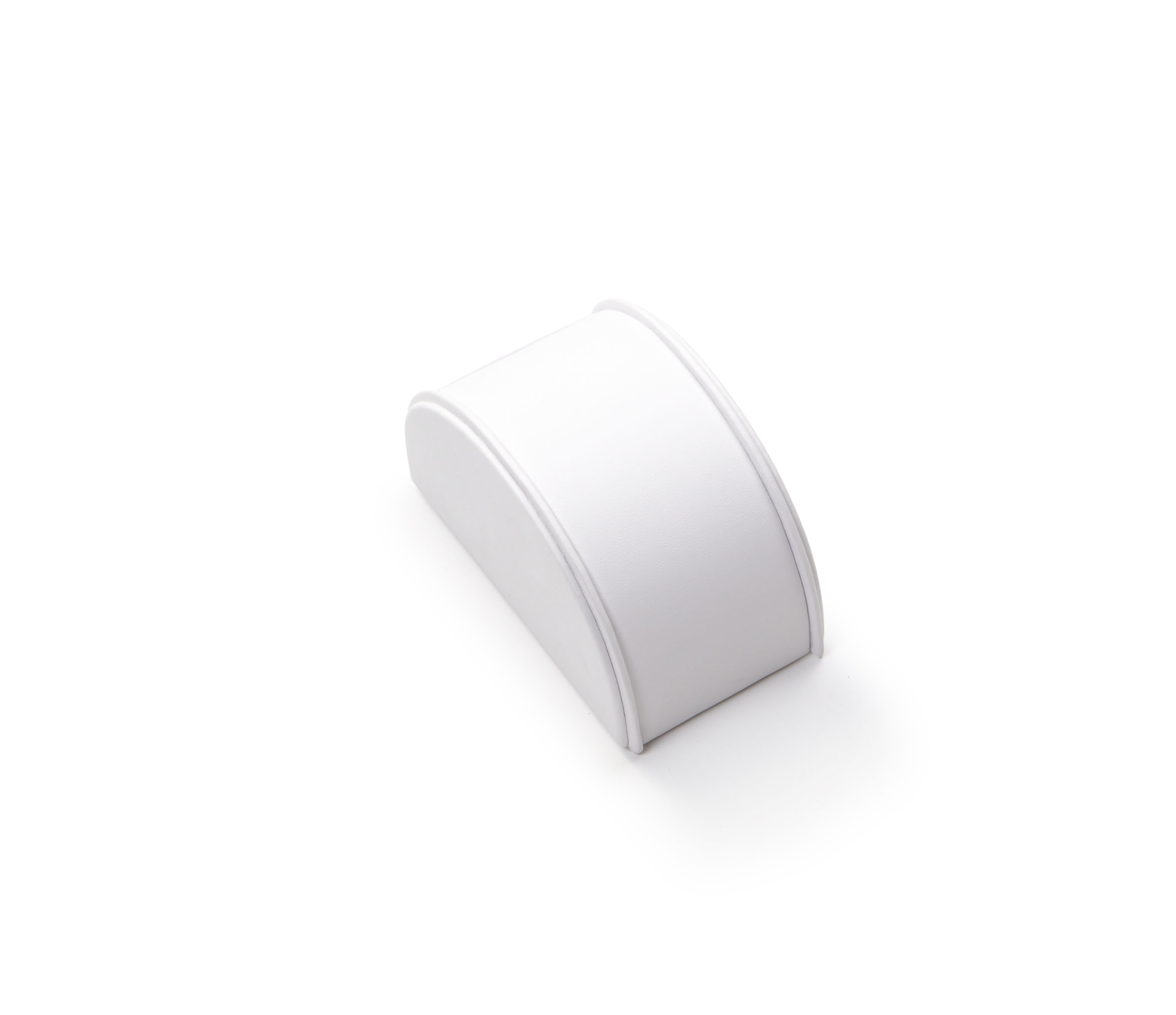 White Leatherette Small Bracelet Dome