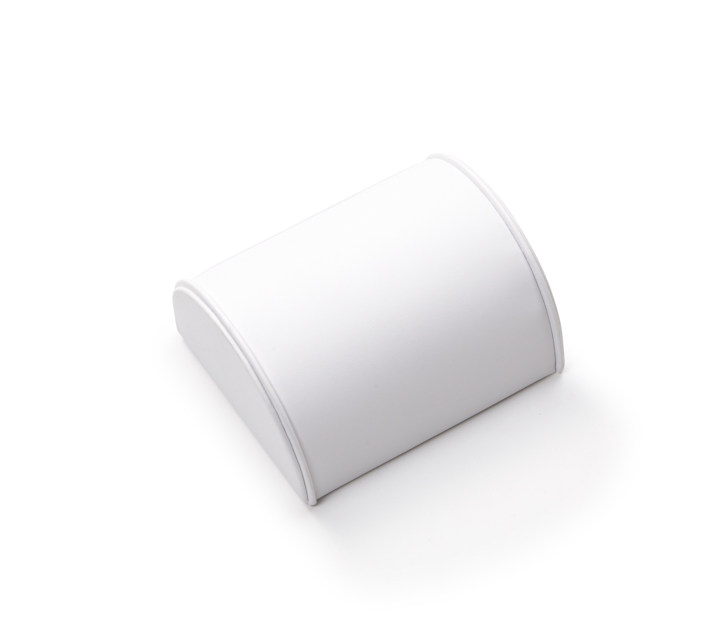 White Leatherette Medium Bracelet Dome