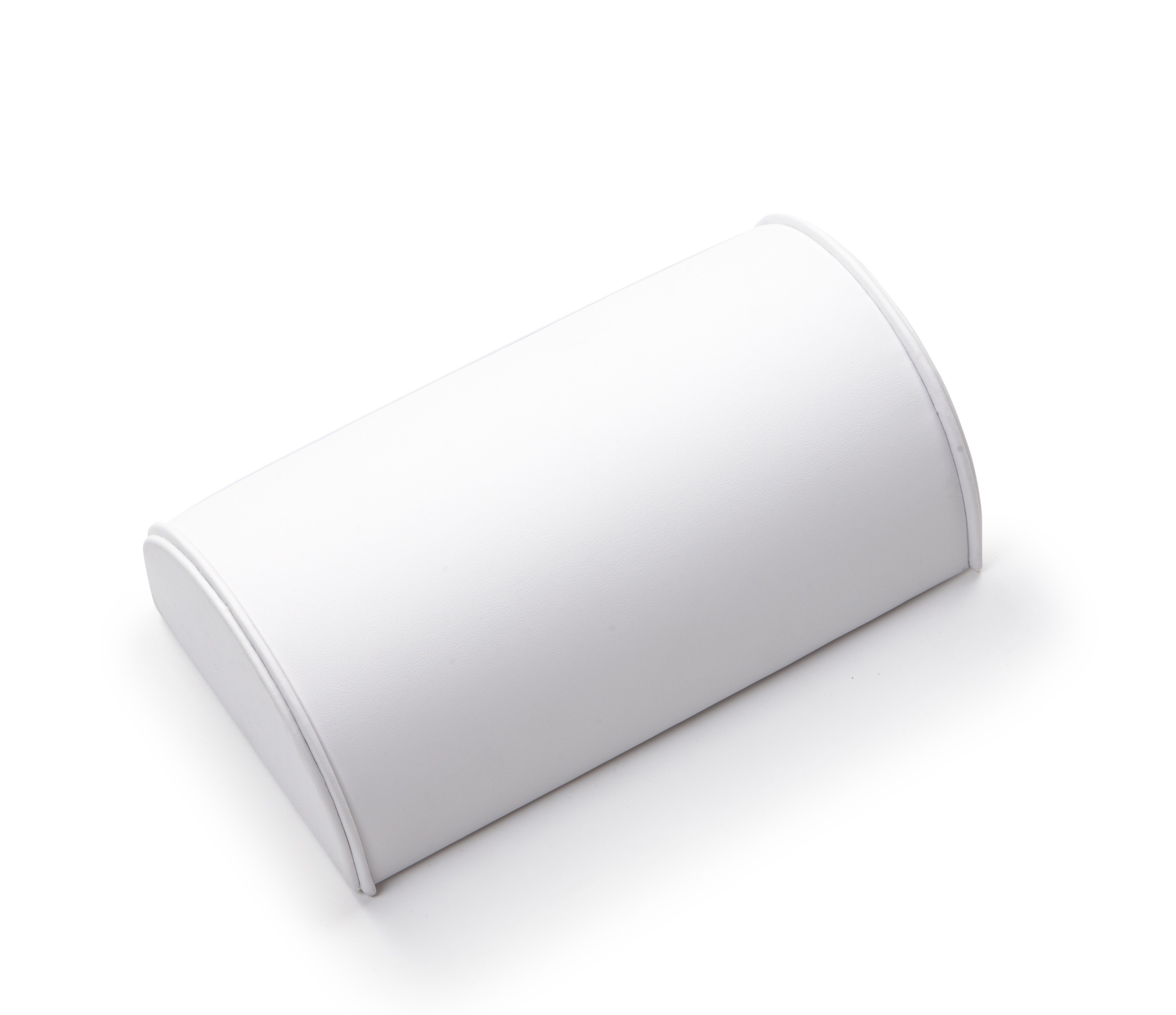 White Leatherette Large Bracelet Dome