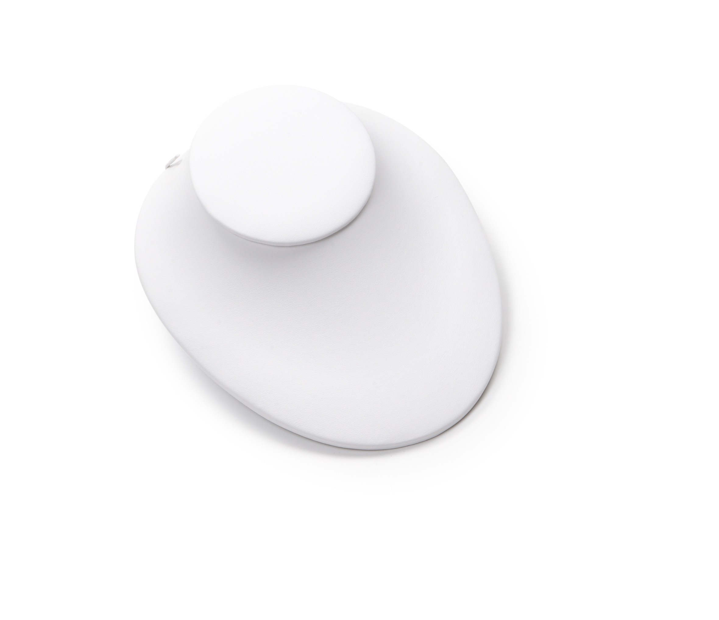 White Leatherette Large Neckform