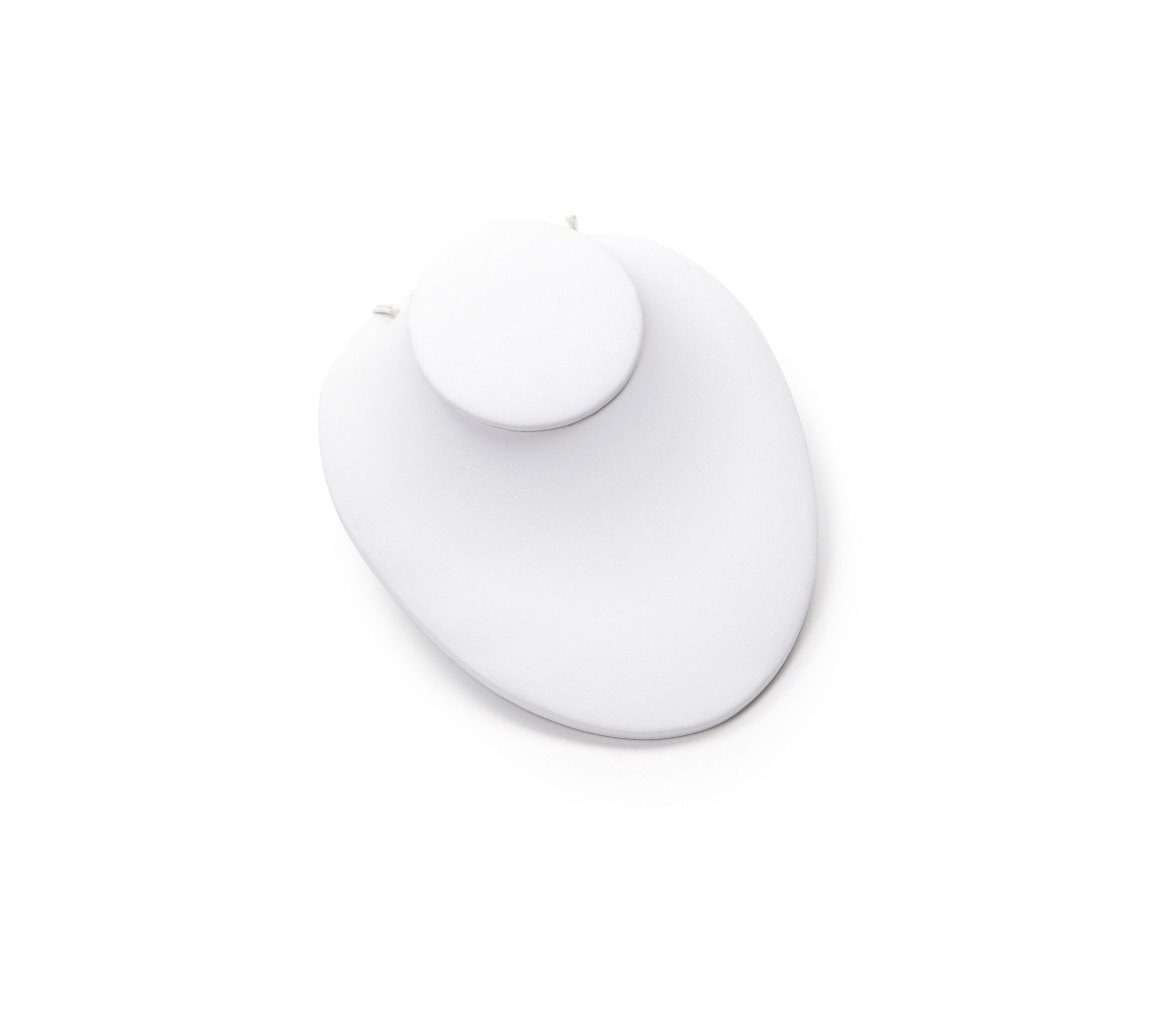 White Leatherette Medium Neckform