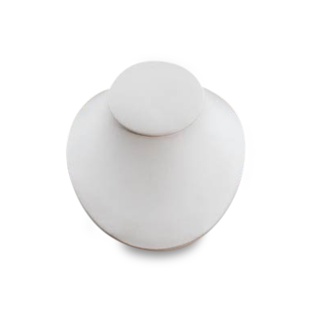 White Leatherette Large Neckform