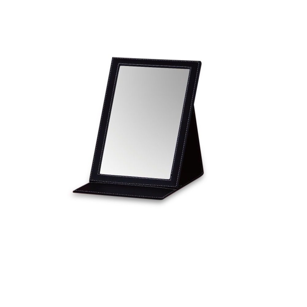 Black Large Rectangle Foldable Mirror